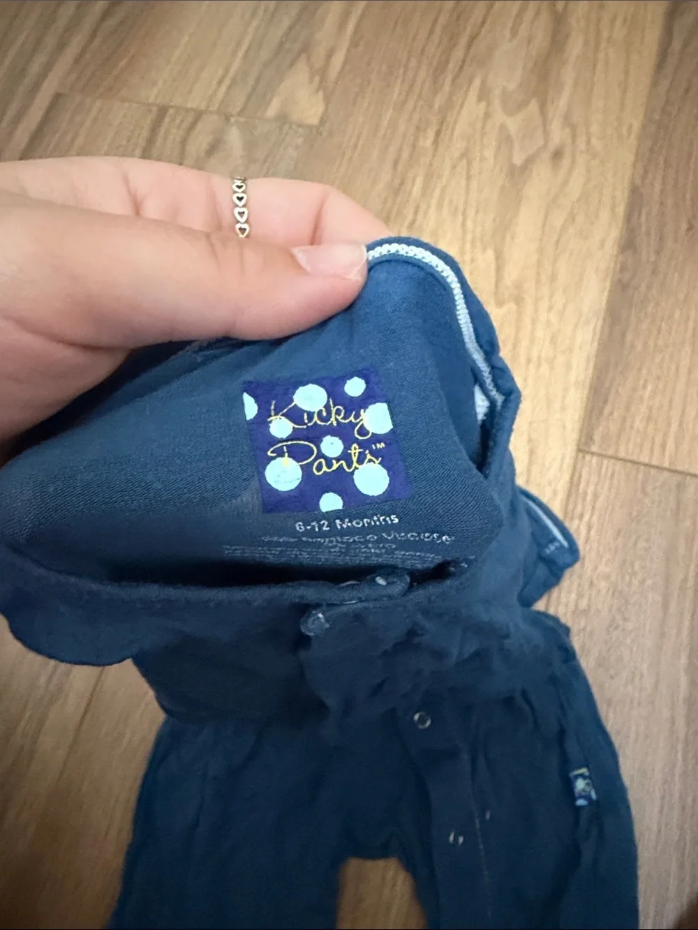 Kickee Pants Navy Blue Baby One-Piece Snap Footie